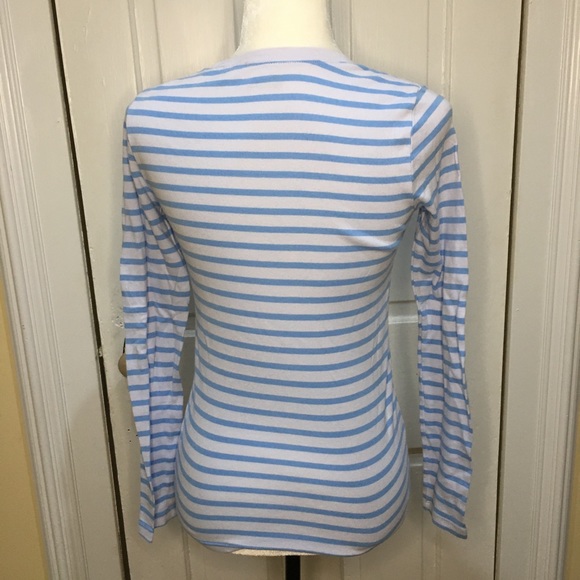 Gap Favorite shirt blue stripes 100% cotton - Picture 6 of 13
